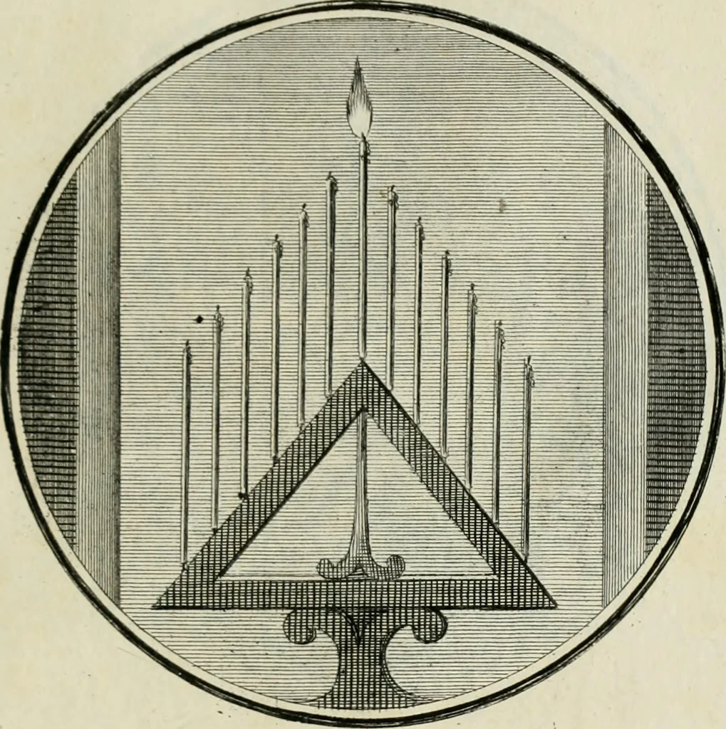 An illustration from Regula emblematica Sancti Benedicti, 1783, leaf 368