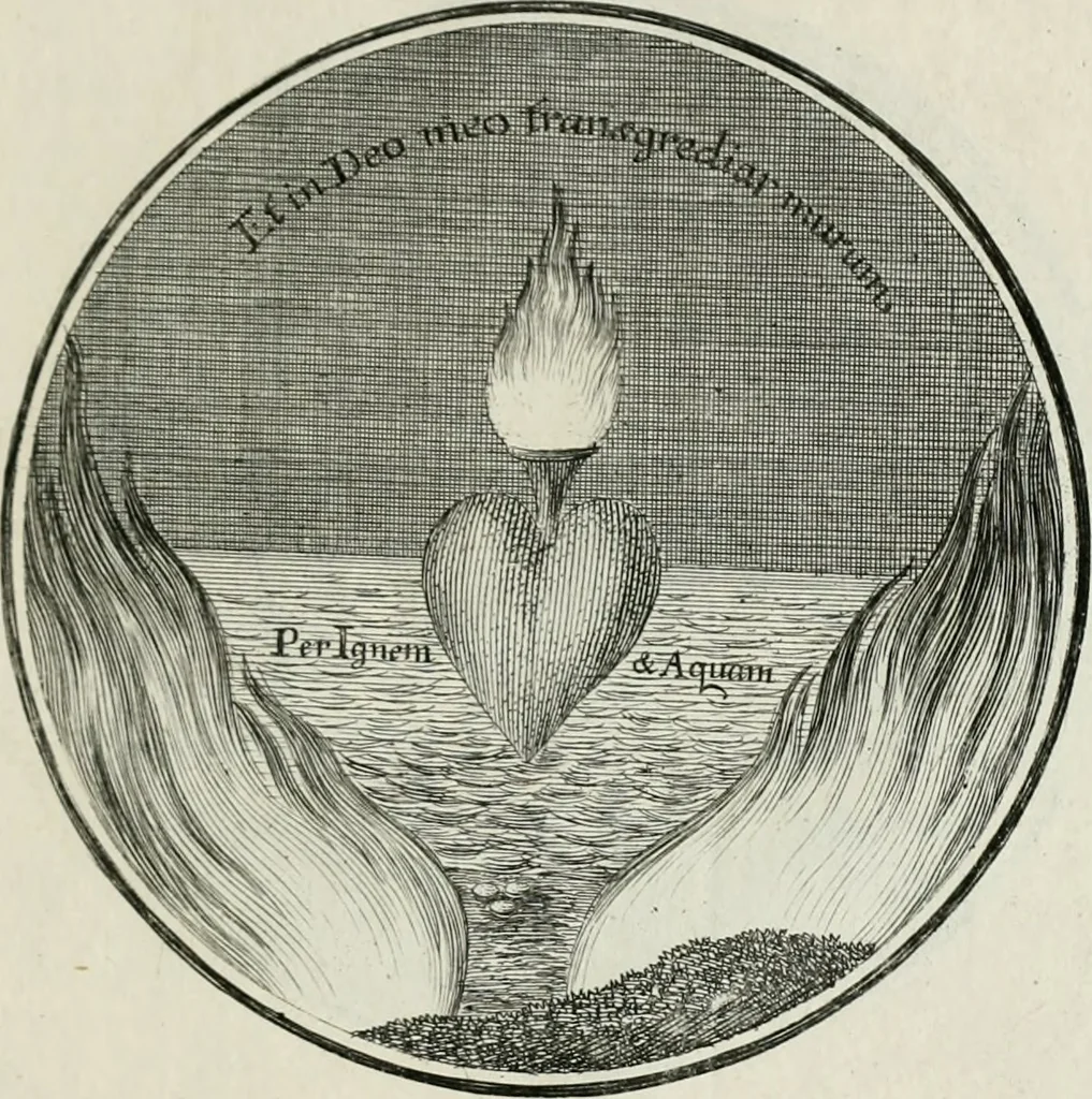 An illustration from Regula emblematica Sancti Benedicti, 1783, leaf 380