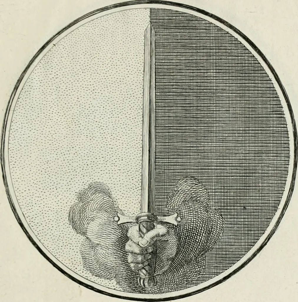 An illustration from Regula emblematica Sancti Benedicti, 1783, leaf 390