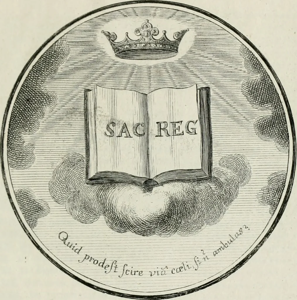 An illustration from Regula emblematica Sancti Benedicti, 1783, leaf 396