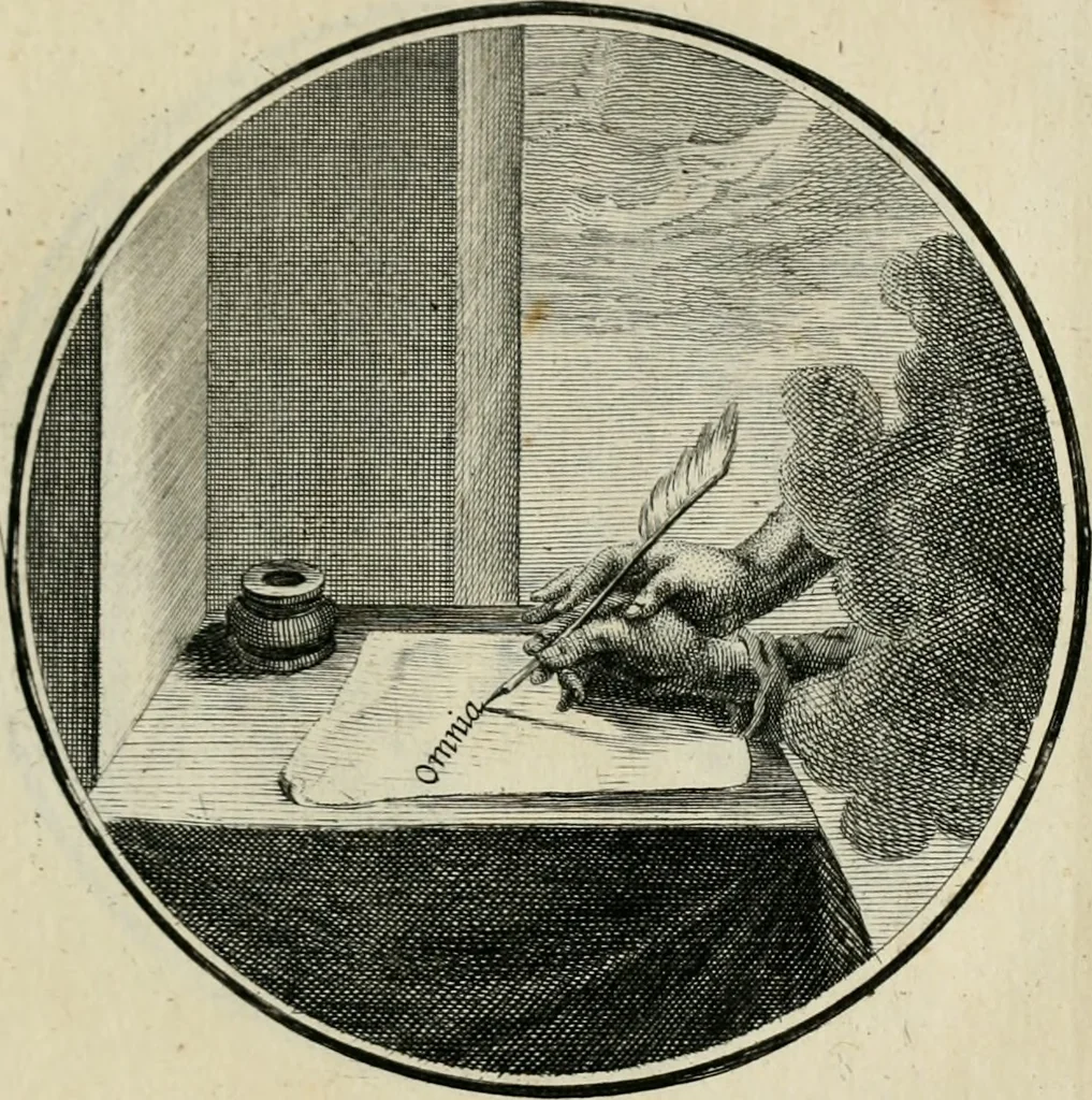 An illustration from Regula emblematica Sancti Benedicti, 1783, leaf 42