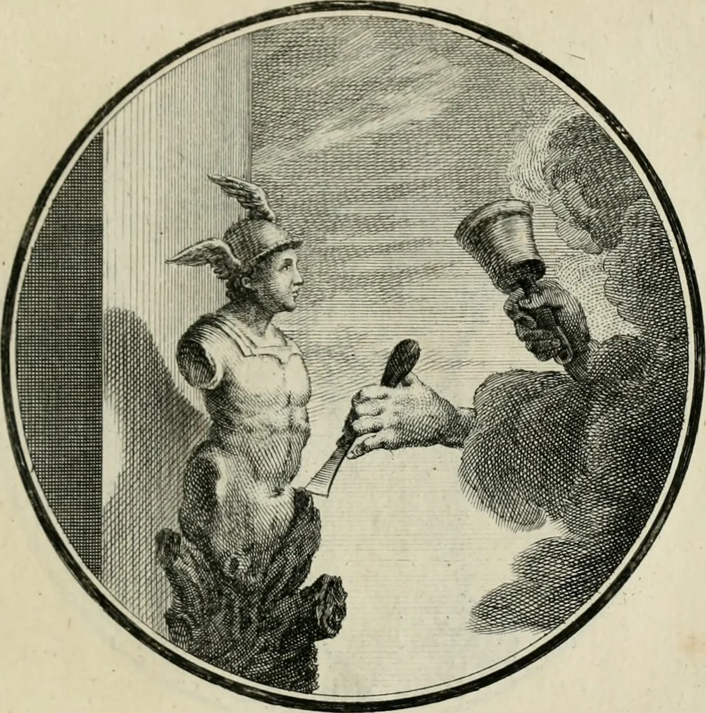 An illustration from Regula emblematica Sancti Benedicti, 1783, leaf 44