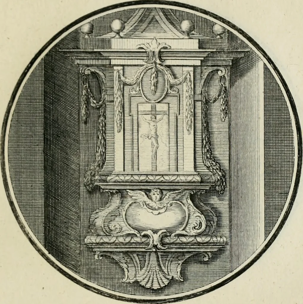 An illustration from Regula emblematica Sancti Benedicti, 1783, leaf 56