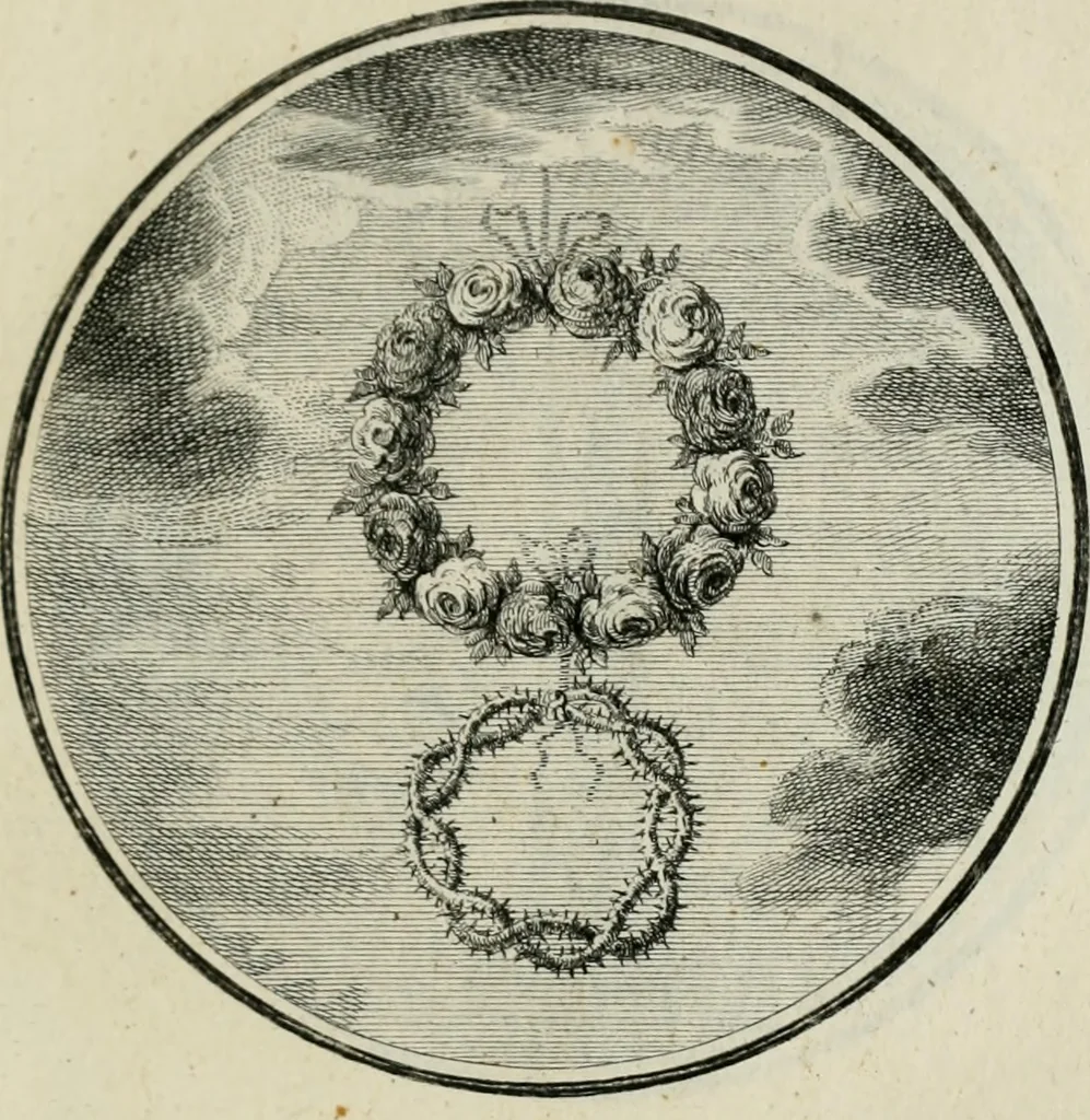 An illustration from Regula emblematica Sancti Benedicti, 1783, leaf 62