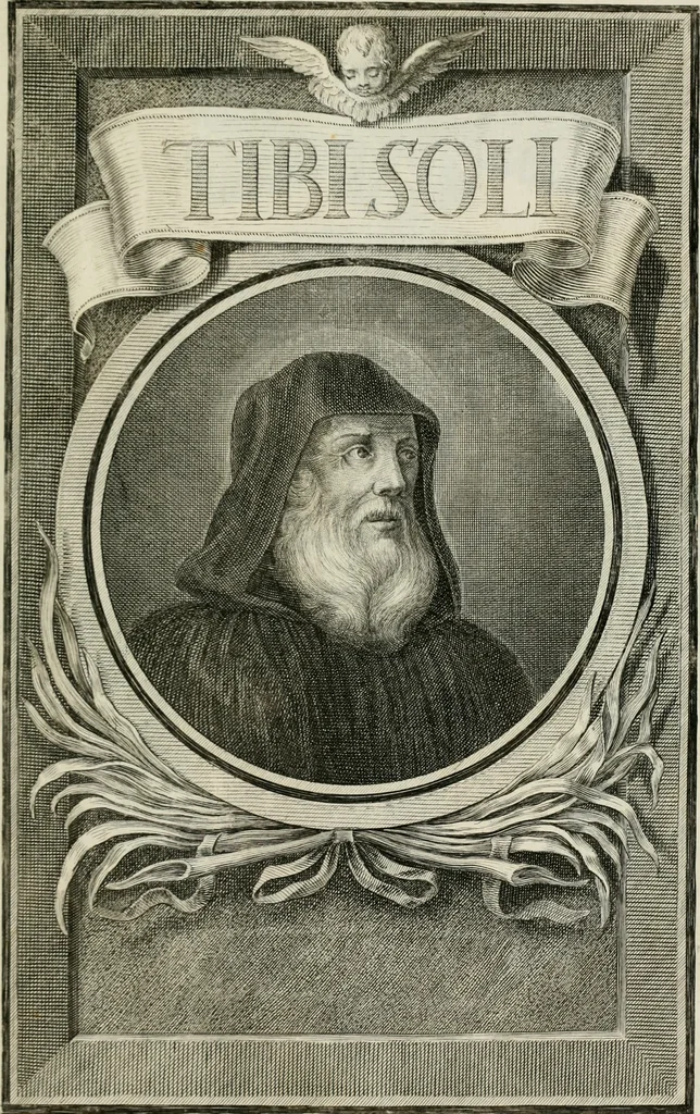 An illustration from Regula emblematica Sancti Benedicti, 1783, leaf 8
