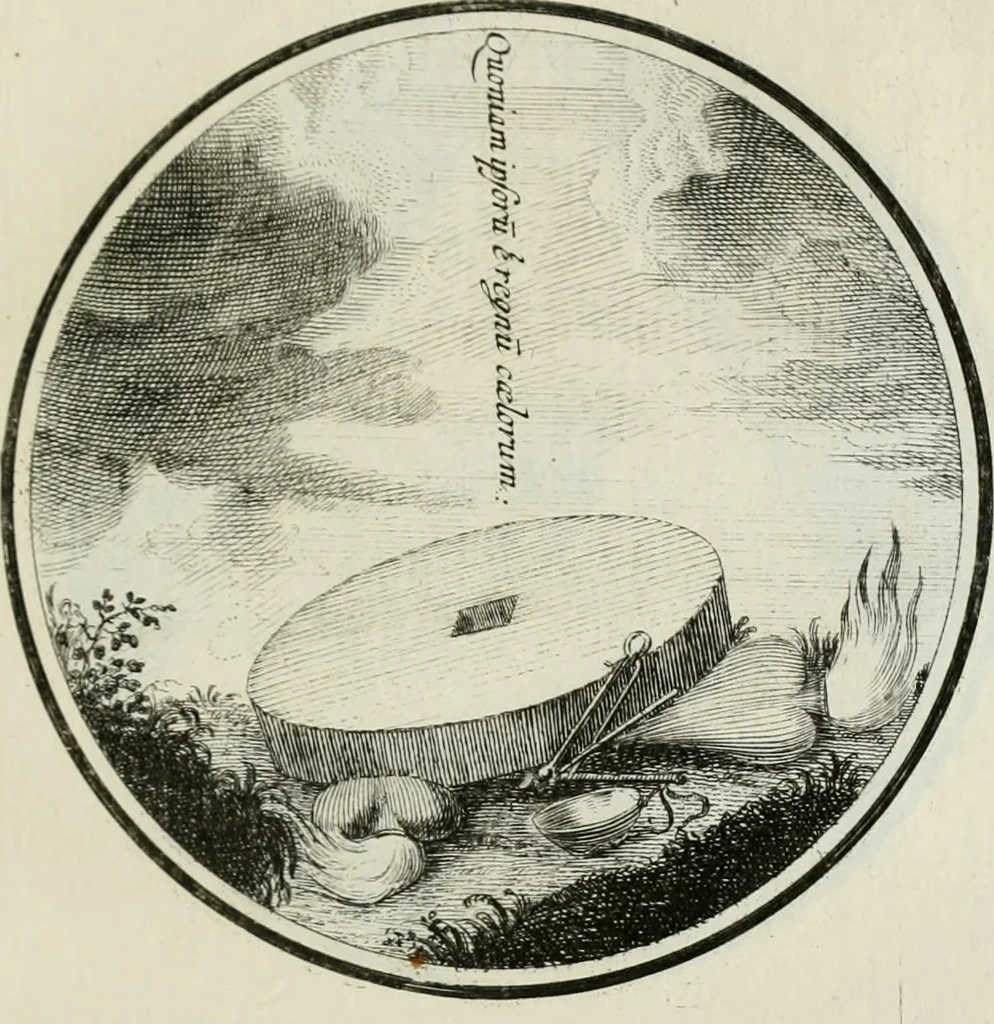 An illustration from Regula emblematica Sancti Benedicti, 1783, leaf 80