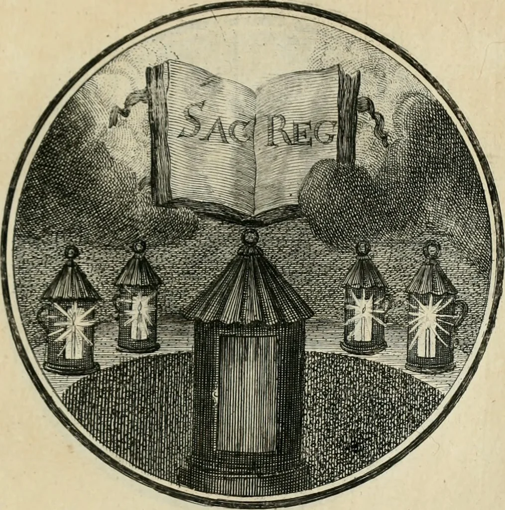 An illustration from Regula emblematica Sancti Benedicti, 1783, leaf 84