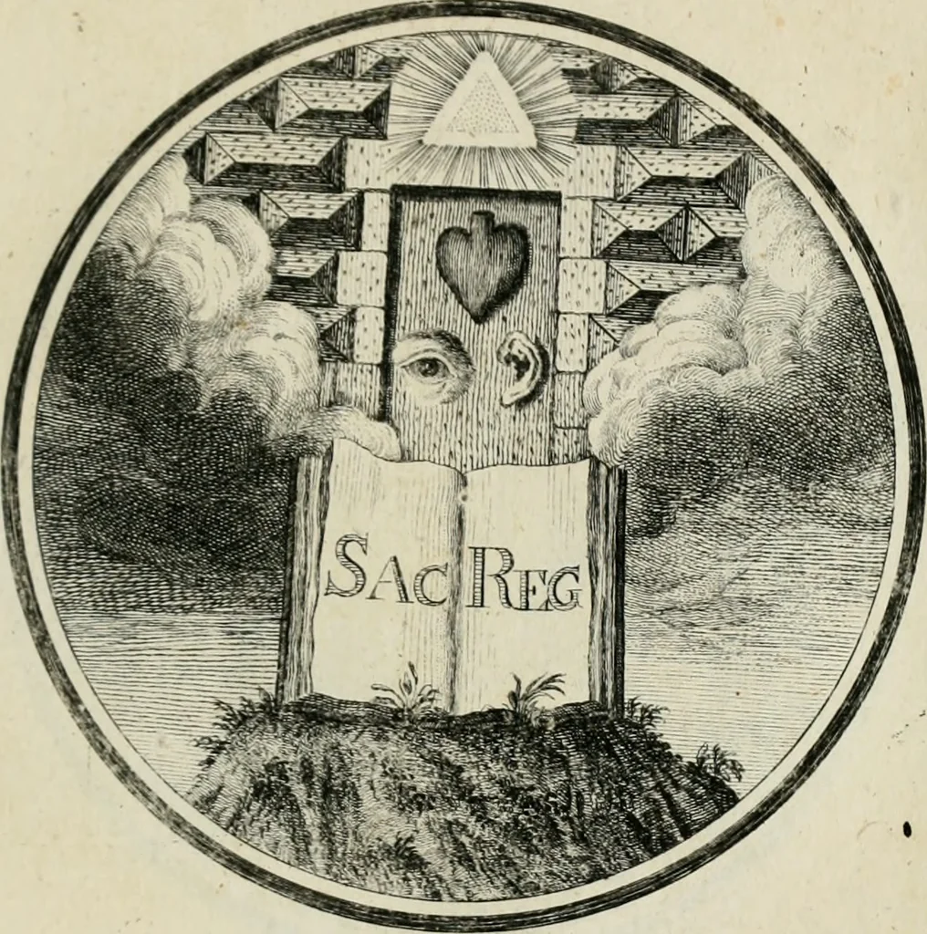 An illustration from Regula emblematica Sancti Benedicti, 1783, leaf 88