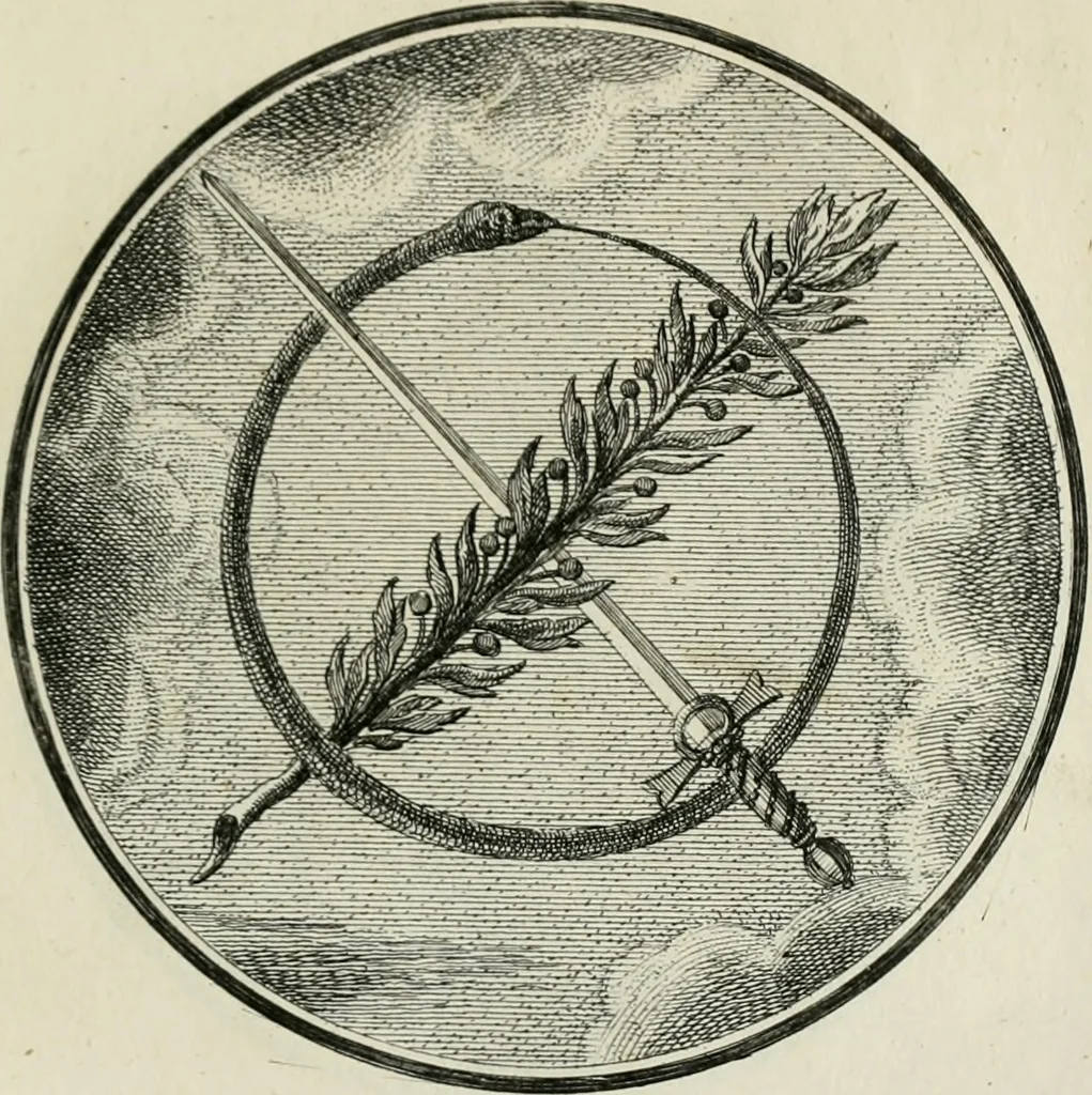 An illustration from Regula emblematica Sancti Benedicti, 1783, leaf 98