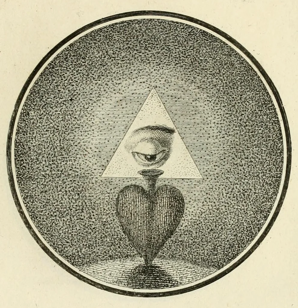 An illustration from Regula emblematica Sancti Benedicti, 1780, leaf 105