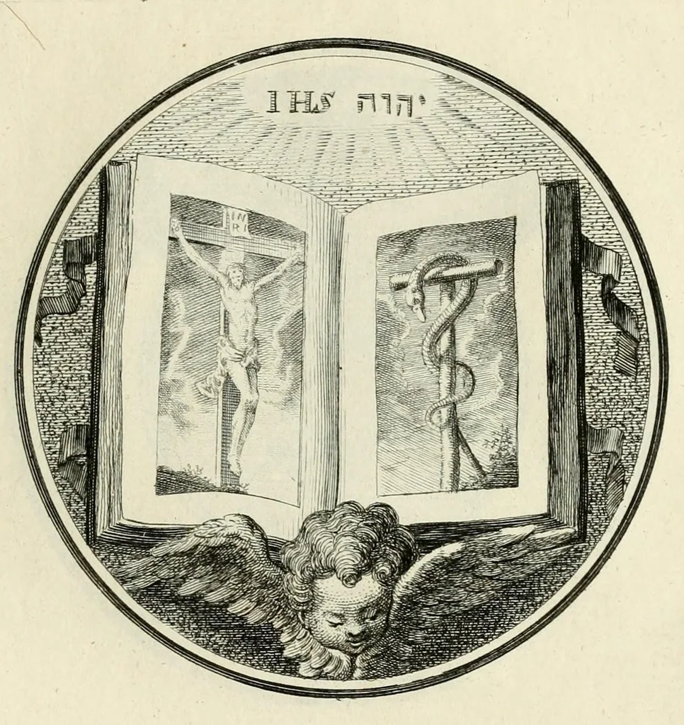An illustration from Regula emblematica Sancti Benedicti, 1780, leaf 137