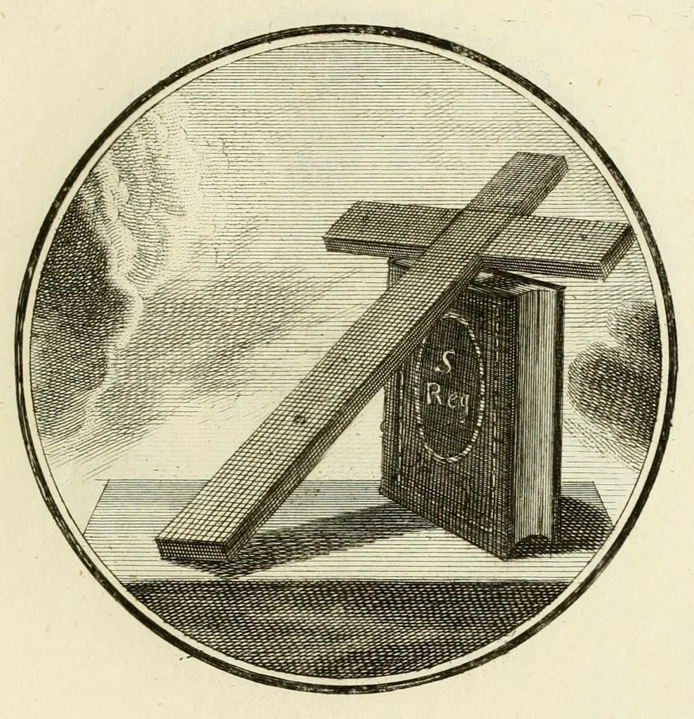An illustration from Regula emblematica Sancti Benedicti, 1780, leaf 147