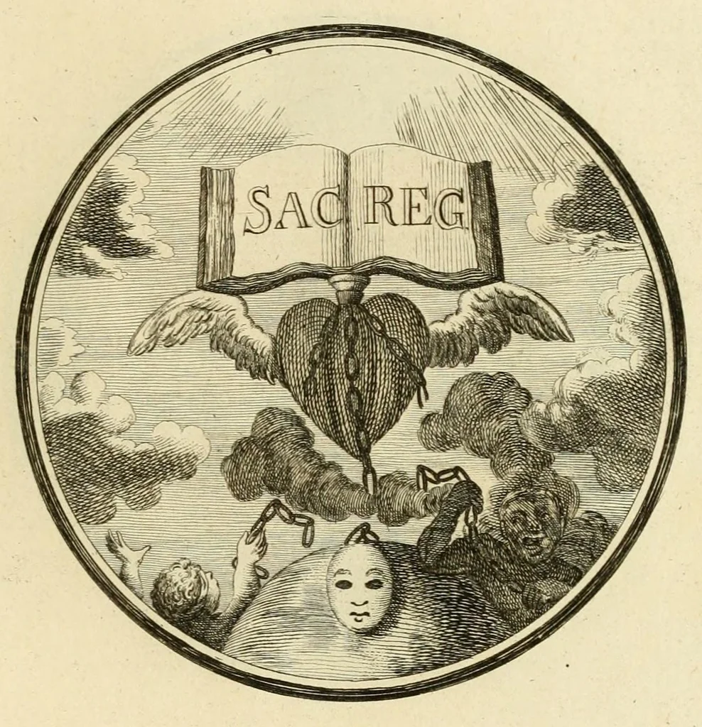 An illustration from Regula emblematica Sancti Benedicti, 1780, leaf 167