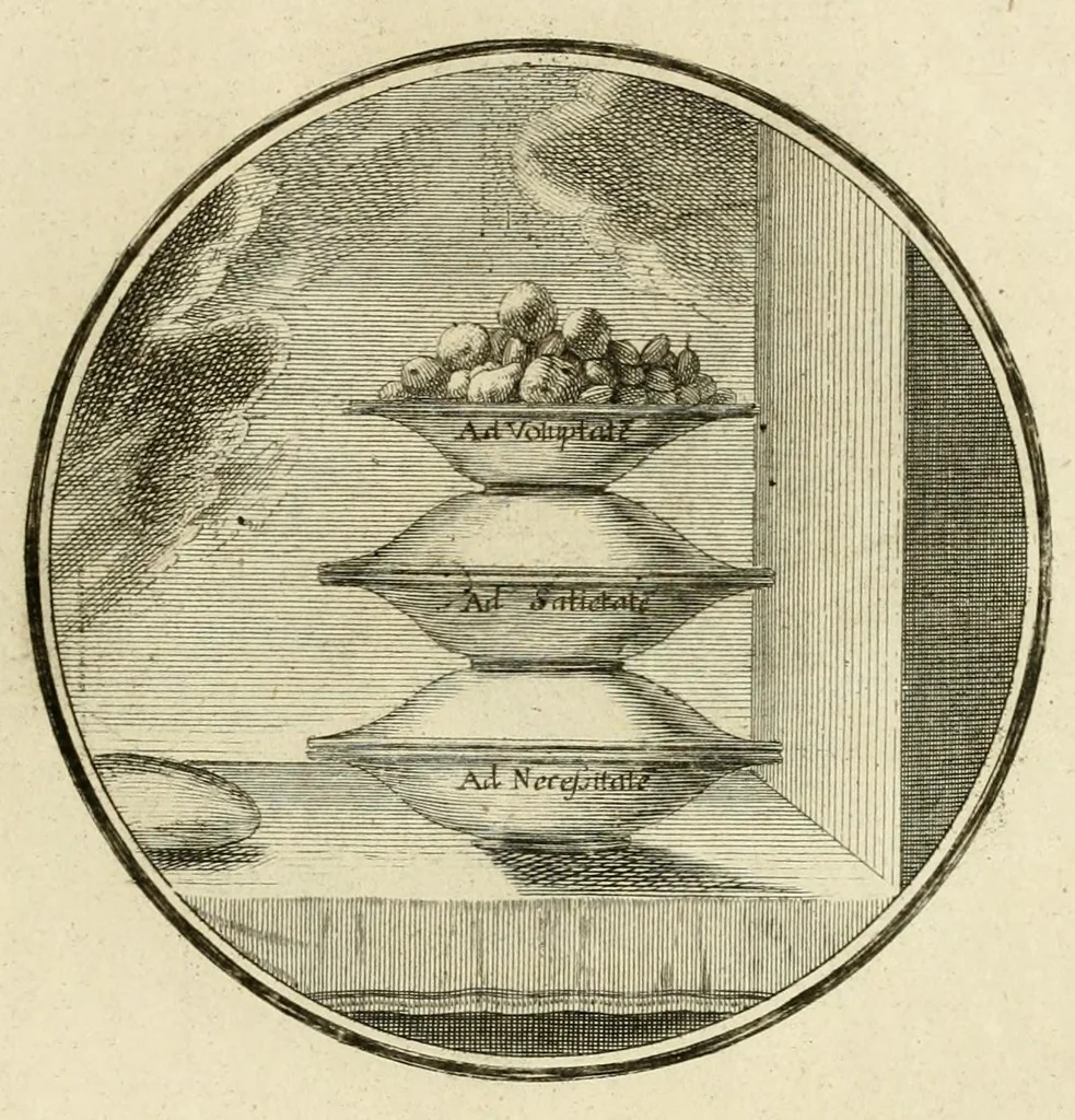 An illustration from Regula emblematica Sancti Benedicti, 1780, leaf 237