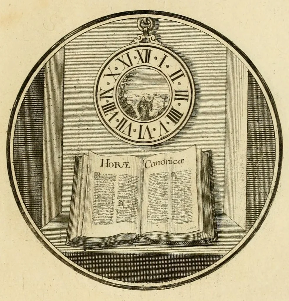 An illustration from Regula emblematica Sancti Benedicti, 1780, leaf 287