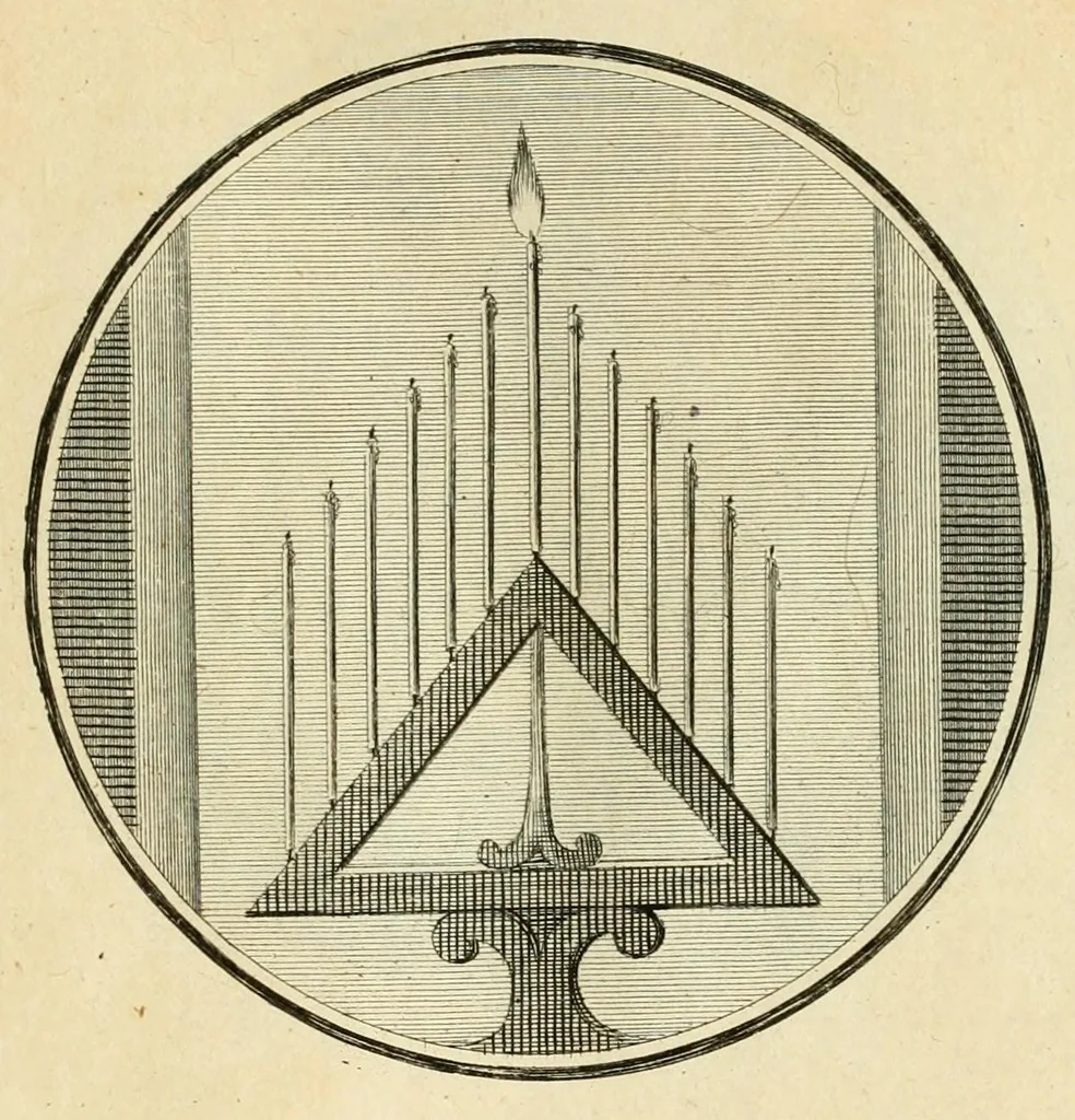 An illustration from Regula emblematica Sancti Benedicti, 1780, leaf 369
