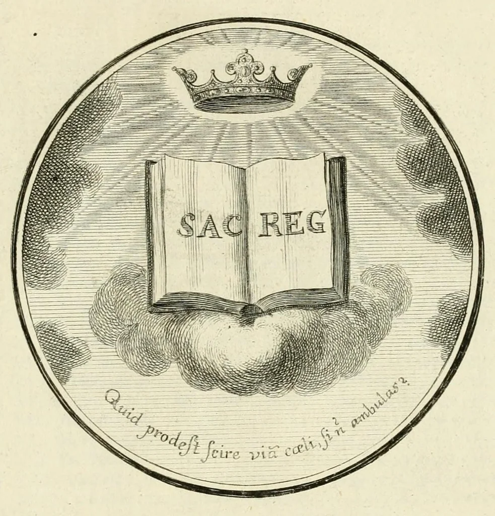 An illustration from Regula emblematica Sancti Benedicti, 1780, leaf 397