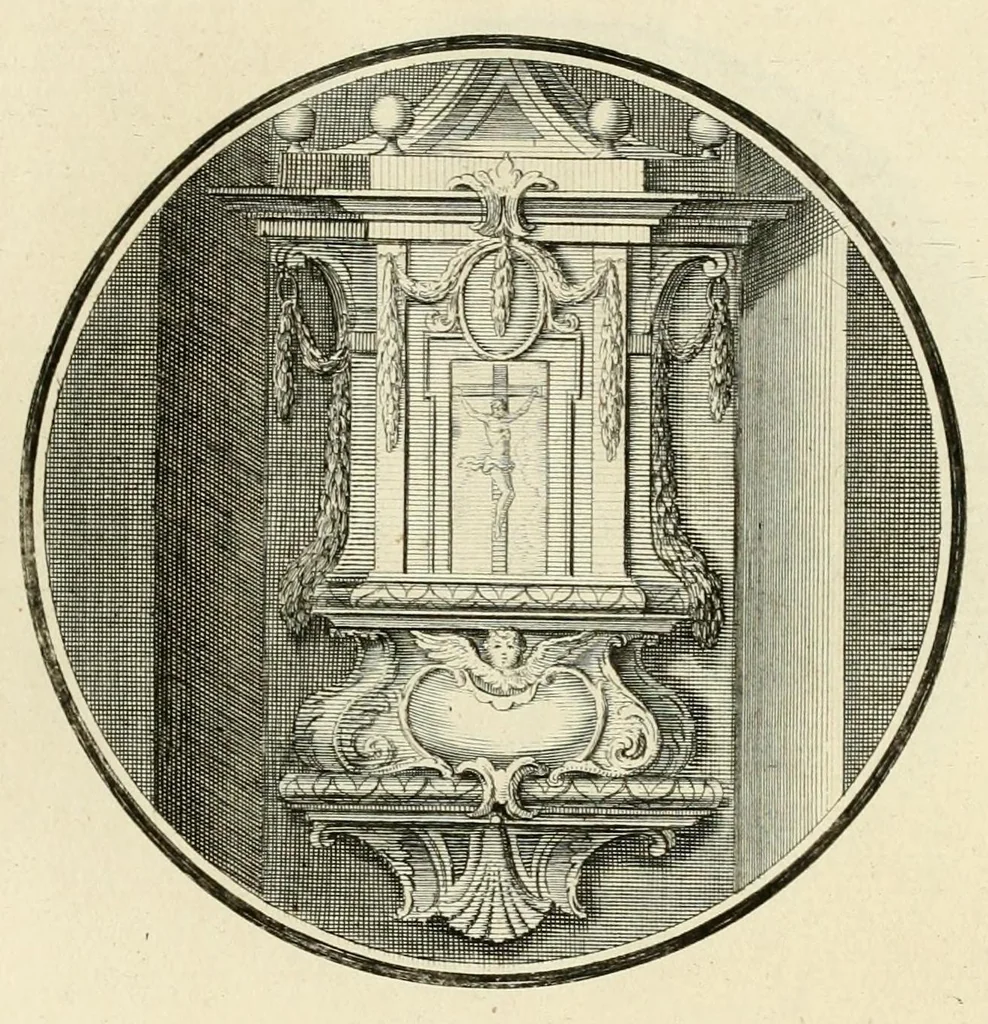 An illustration from Regula emblematica Sancti Benedicti, 1780, leaf 55