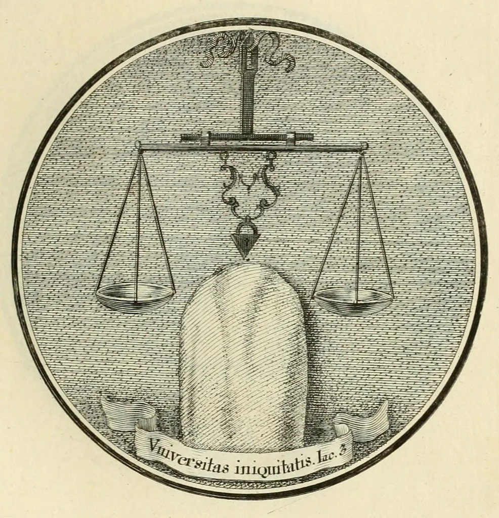 An illustration from Regula emblematica Sancti Benedicti, 1780, leaf 95