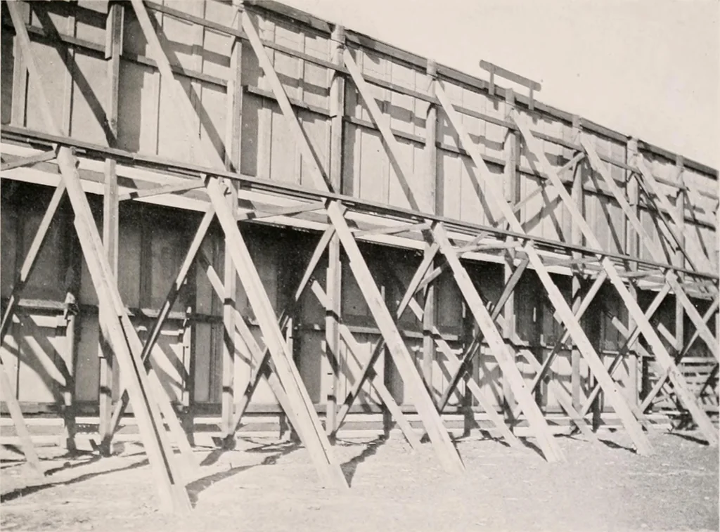 An illustration from Regulations for the proper construction, maintenance and operation of standard painted bulletin advertising plants as prescribed by the members of the Outdoor Advertising Association United States and Canada, 1917, leaf 22