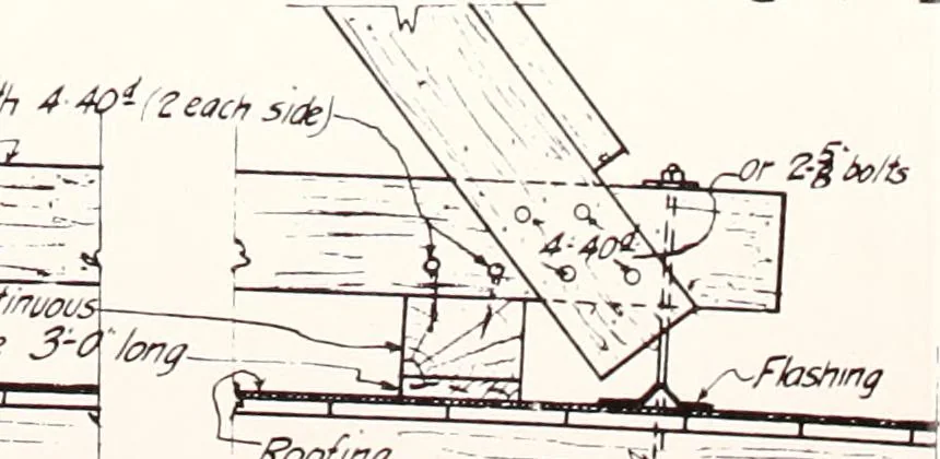 An illustration from Regulations for the proper construction, maintenance and operation of standard painted bulletin advertising plants as prescribed by the members of the Outdoor Advertising Association United States and Canada, 1917, leaf 38