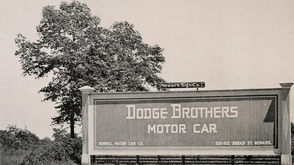 An illustration from Regulations for the proper construction, maintenance and operation of standard painted bulletin advertising plants as prescribed by the members of the Outdoor Advertising Association United States and Canada, 1917, leaf 45