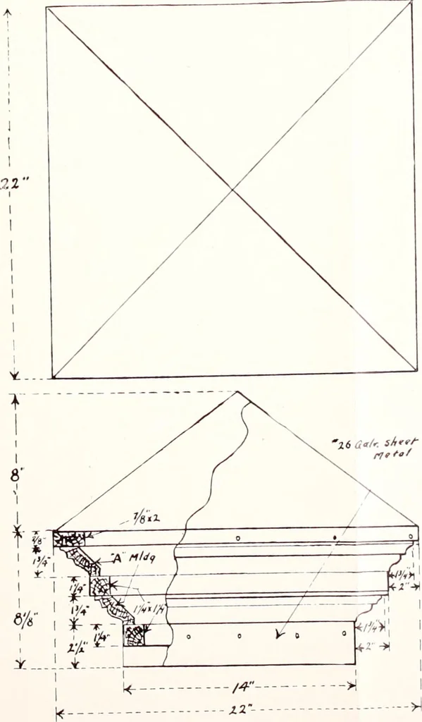 An illustration from Regulations for the proper construction, maintenance and operation of standard painted bulletin advertising plants as prescribed by the members of the Outdoor Advertising Association United States and Canada, 1917, leaf 46