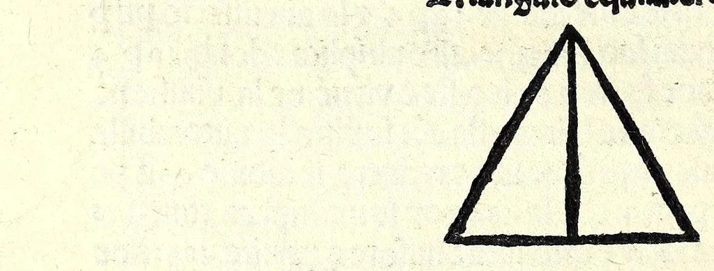 An illustration from Regule dignissime de electiõe & de dar prĩcipio a qualunque cosa : con dignissimi notandi de astrologia redacte i uulgare tamẽ secõdo hi canoni di sapiẽtissimi astrologi : & con le feste mobile in perpetuo : & con le regole de geometria uulgare a mesurar terreni feni muri biaue uini & altri superficii & corpi con breuita & optima intelligentia, 1505, leaf 50