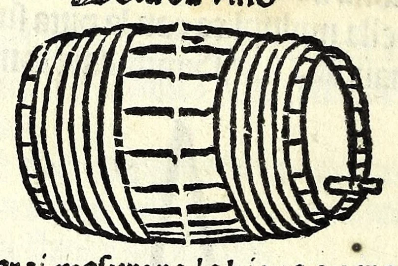 An illustration from Regule dignissime de electiõe & de dar prĩcipio a qualunque cosa : con dignissimi notandi de astrologia redacte i uulgare tamẽ secõdo hi canoni di sapiẽtissimi astrologi : & con le feste mobile in perpetuo : & con le regole de geometria uulgare a mesurar terreni feni muri biaue uini & altri superficii & corpi con breuita & optima intelligentia, 1505, leaf 58