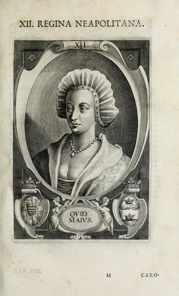 An illustration from Regum neapolitanorum vitae et effigies, 1605, leaf 51