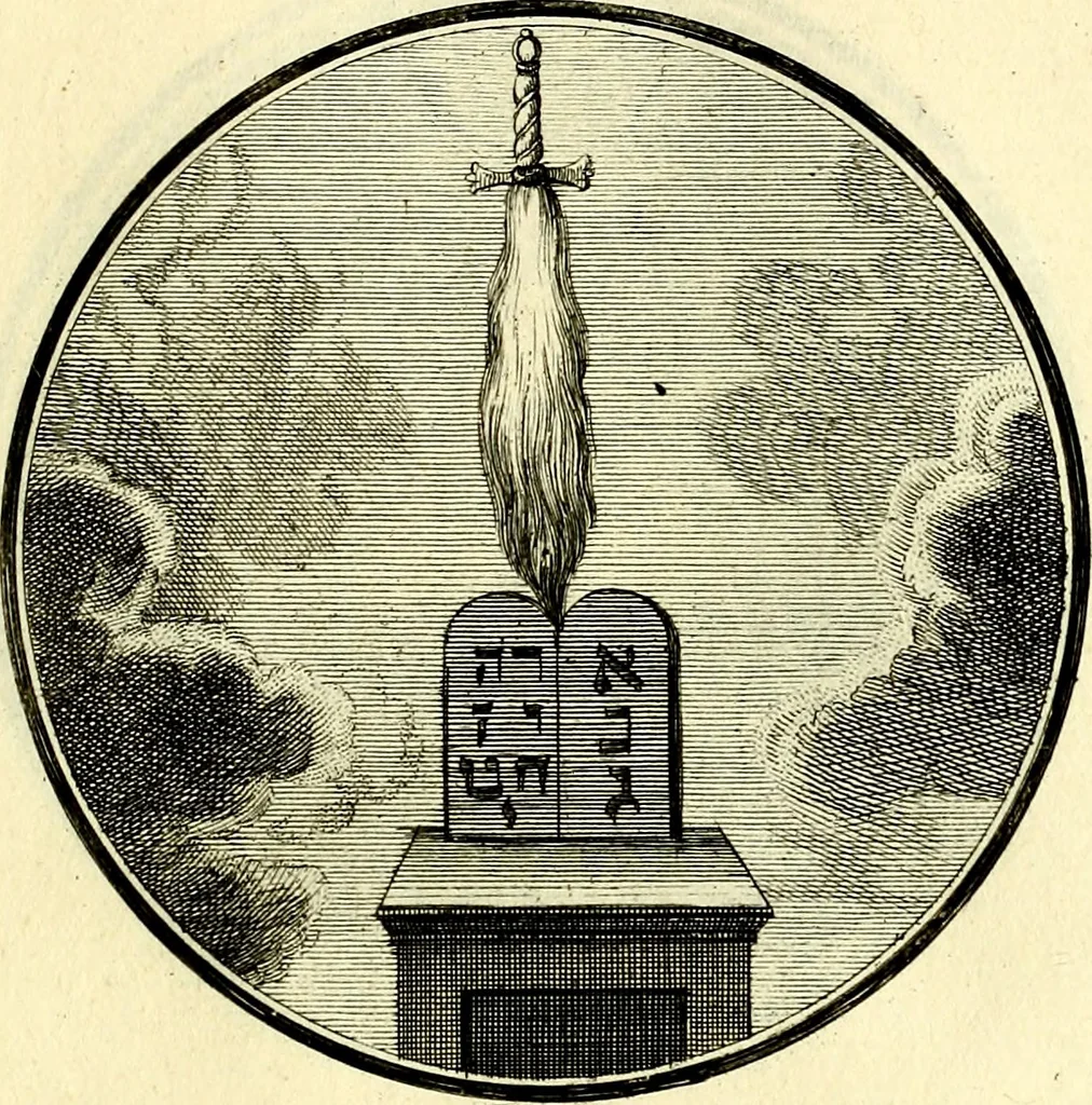 An illustration from Regvla emblematica sancti Benedicti, 1780, leaf 104