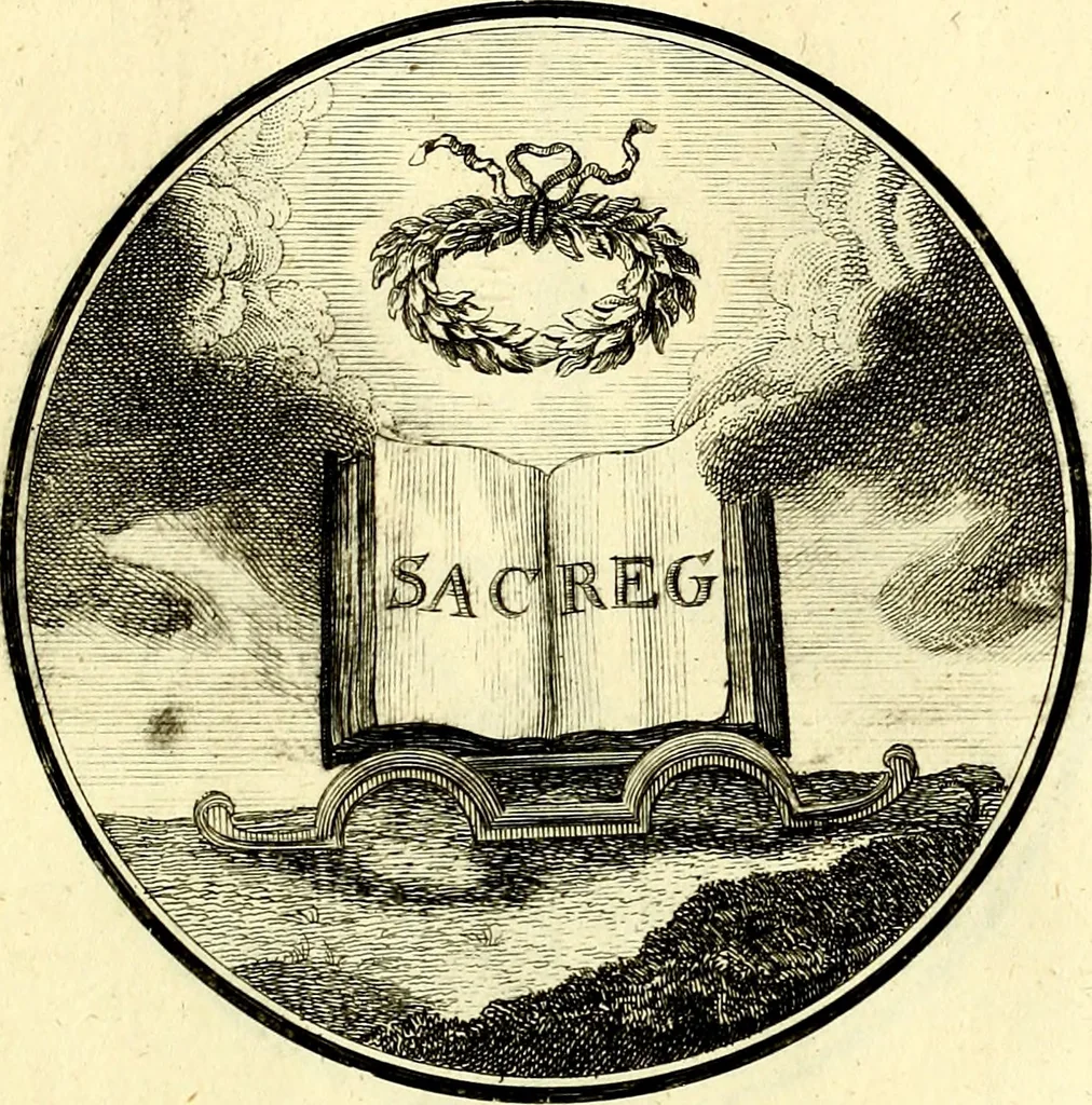 An illustration from Regvla emblematica sancti Benedicti, 1780, leaf 114