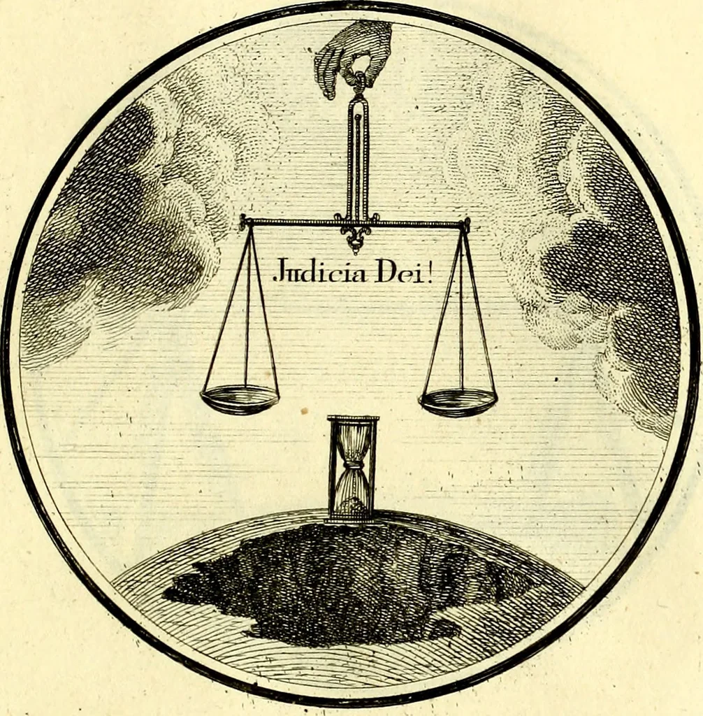 An illustration from Regvla emblematica sancti Benedicti, 1780, leaf 128