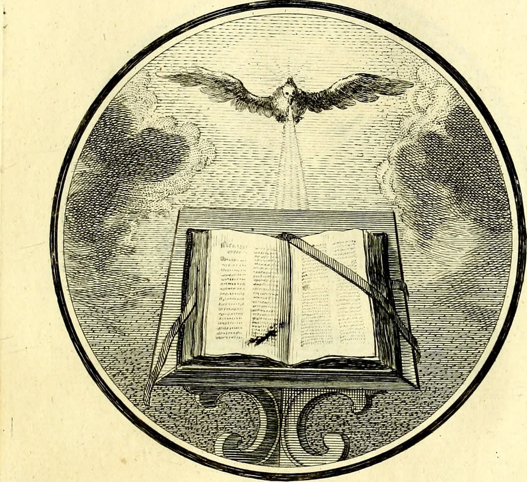 An illustration from Regvla emblematica sancti Benedicti, 1780, leaf 136
