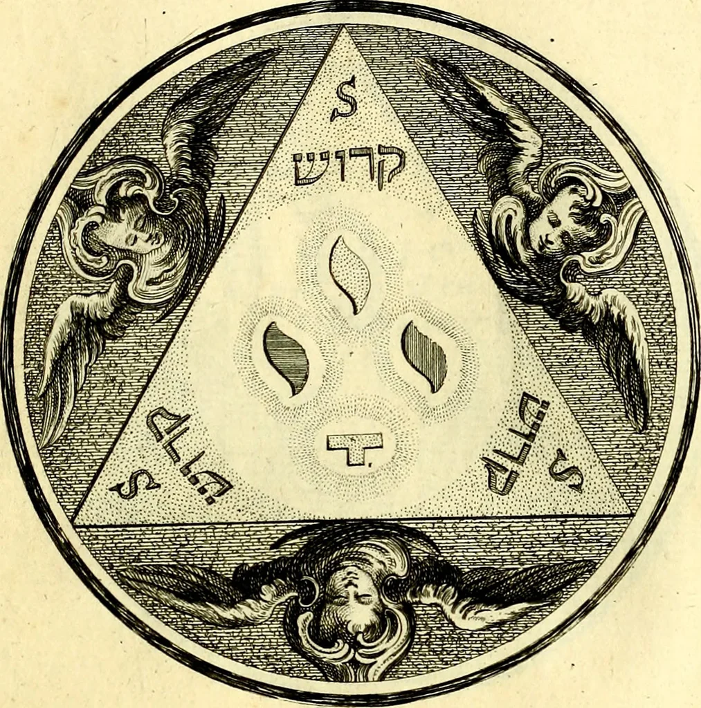 An illustration from Regvla emblematica sancti Benedicti, 1780, leaf 144