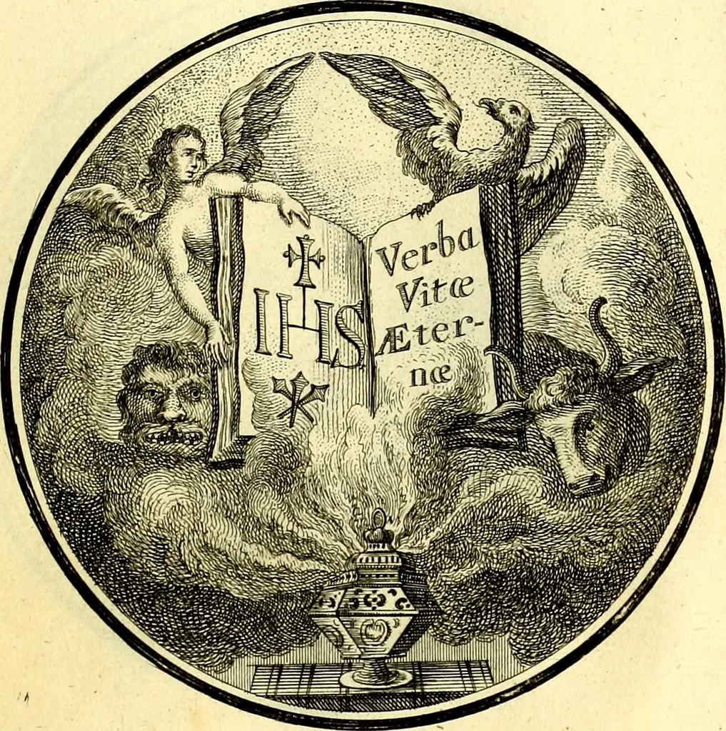 An illustration from Regvla emblematica sancti Benedicti, 1780, leaf 146