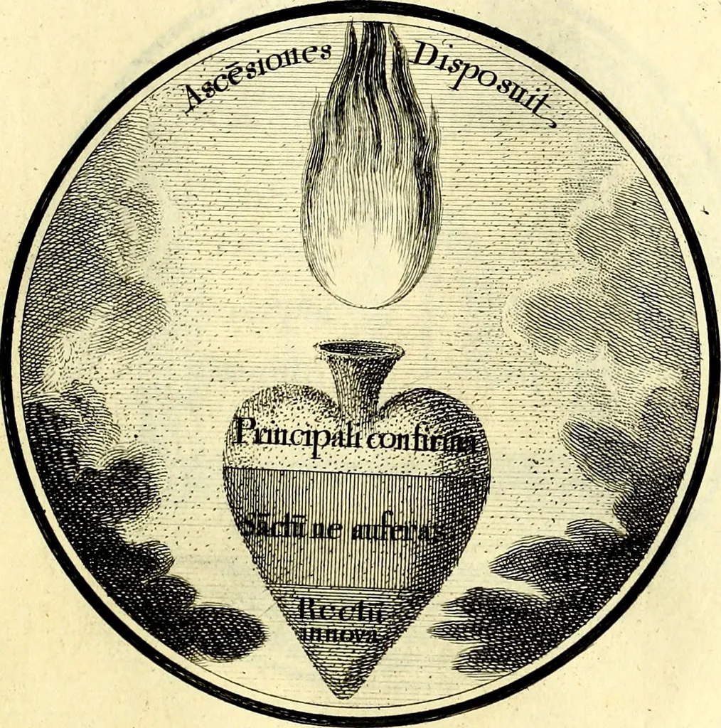 An illustration from Regvla emblematica sancti Benedicti, 1780, leaf 150