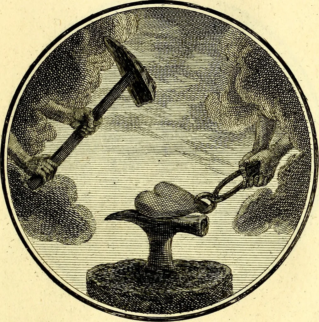An illustration from Regvla emblematica sancti Benedicti, 1780, leaf 194