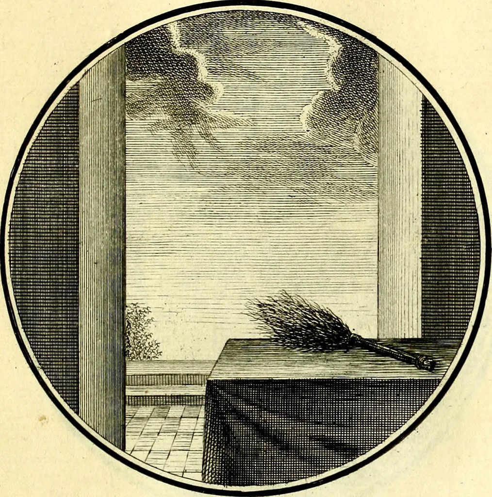 An illustration from Regvla emblematica sancti Benedicti, 1780, leaf 206