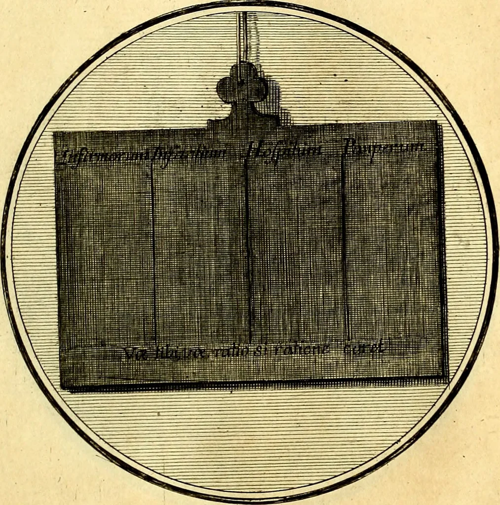 An illustration from Regvla emblematica sancti Benedicti, 1780, leaf 210