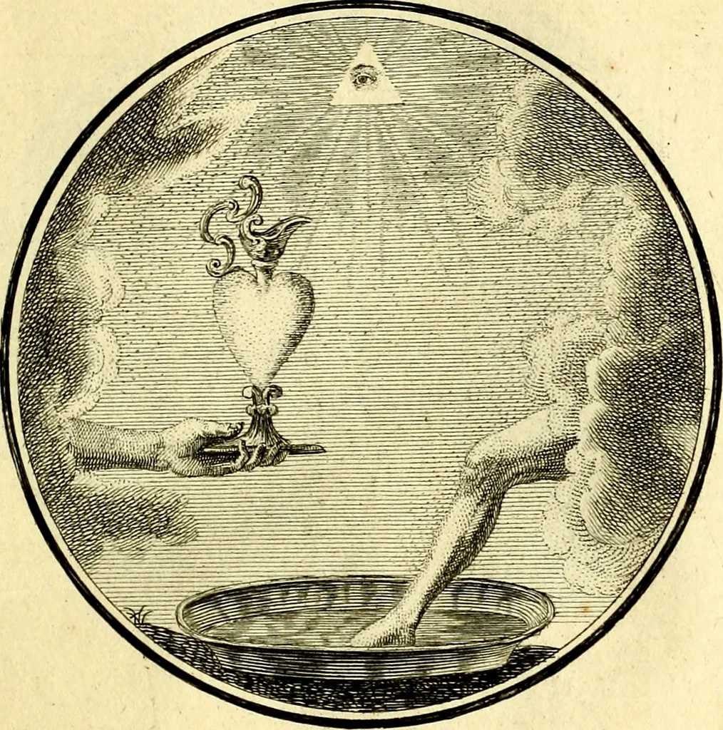 An illustration from Regvla emblematica sancti Benedicti, 1780, leaf 224
