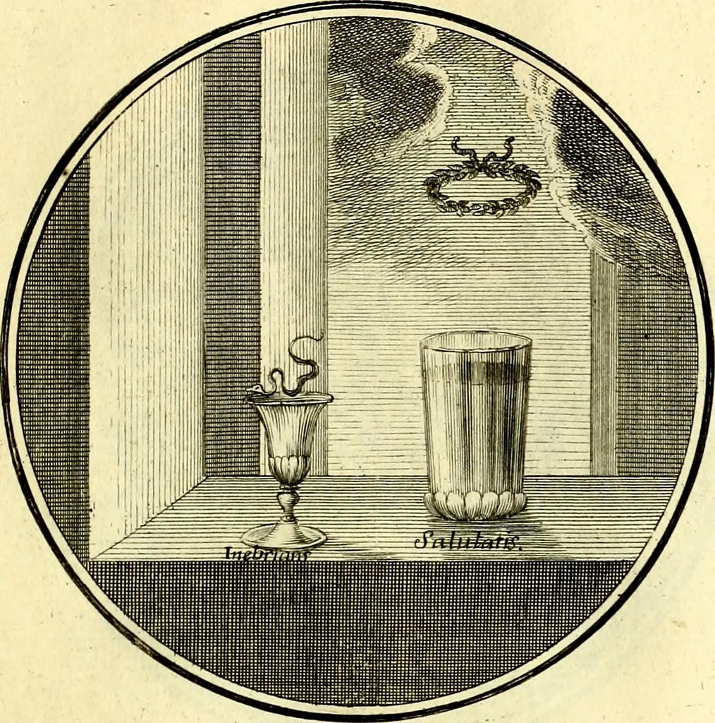 An illustration from Regvla emblematica sancti Benedicti, 1780, leaf 244
