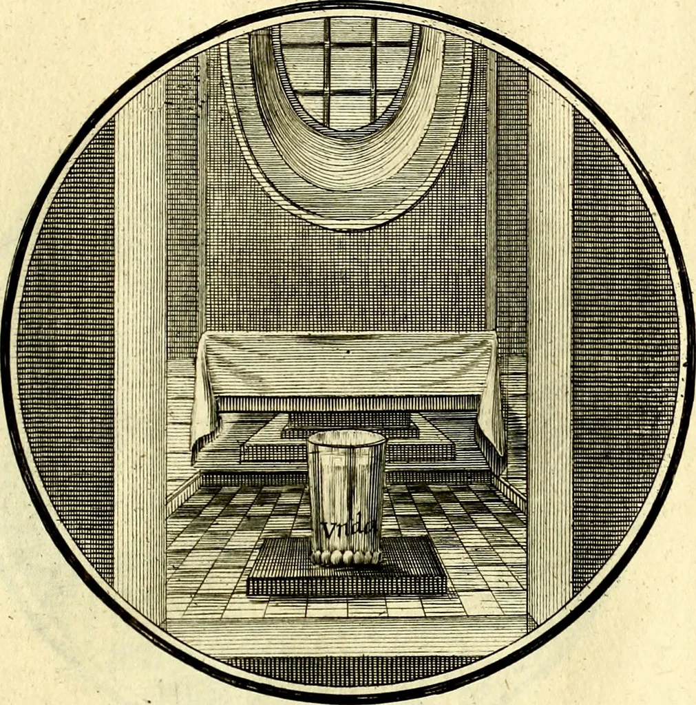An illustration from Regvla emblematica sancti Benedicti, 1780, leaf 260
