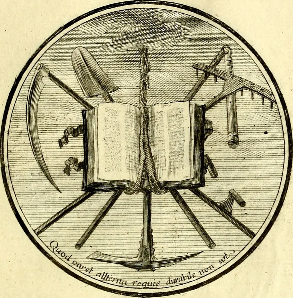 An illustration from Regvla emblematica sancti Benedicti, 1780, leaf 274