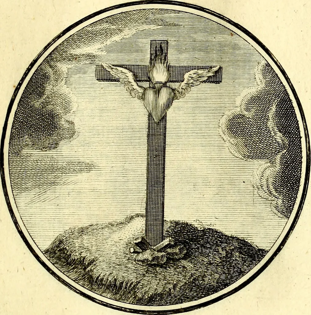 An illustration from Regvla emblematica sancti Benedicti, 1780, leaf 282