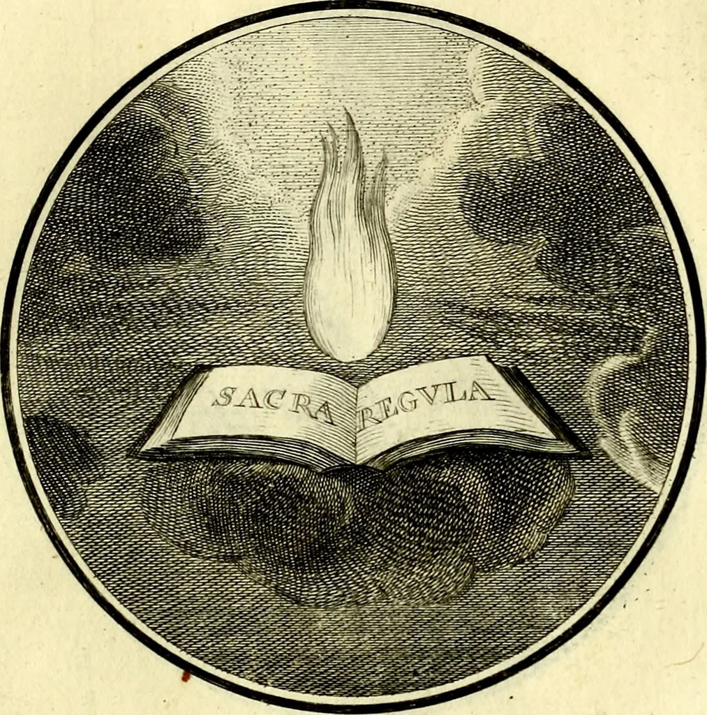 An illustration from Regvla emblematica sancti Benedicti, 1780, leaf 30