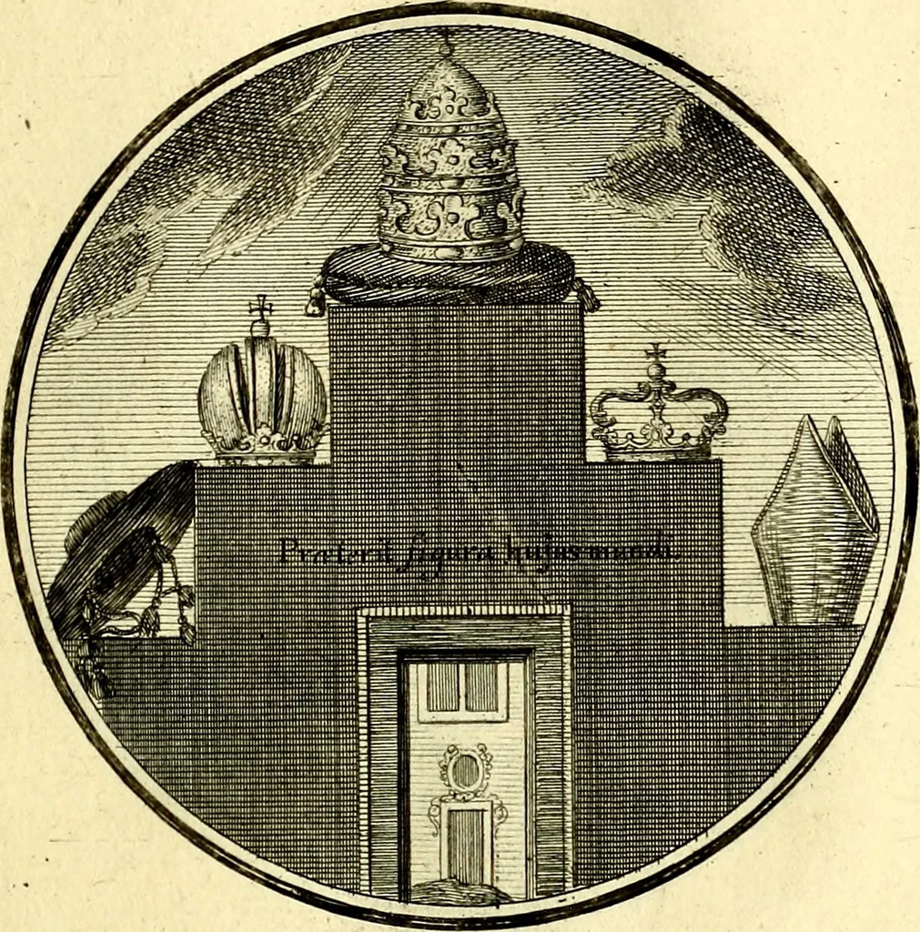 An illustration from Regvla emblematica sancti Benedicti, 1780, leaf 300