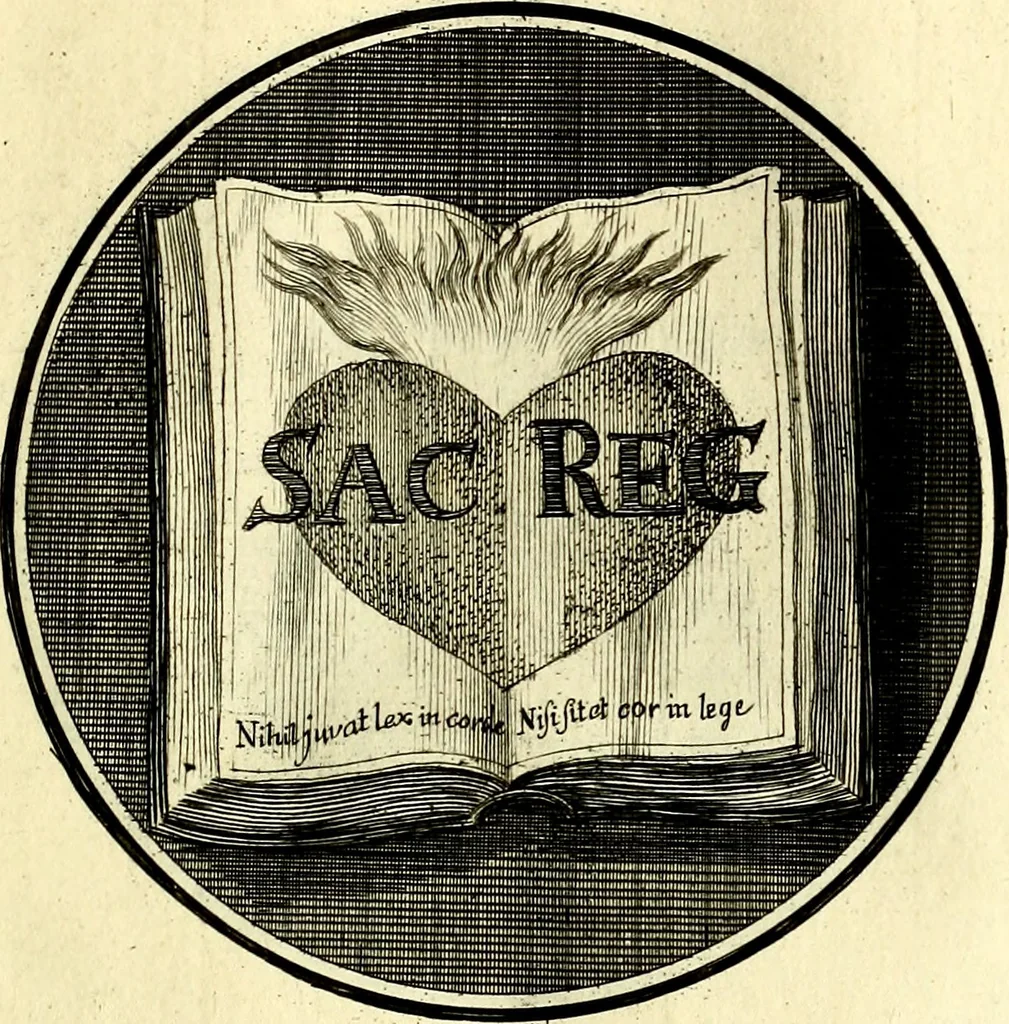 An illustration from Regvla emblematica sancti Benedicti, 1780, leaf 324