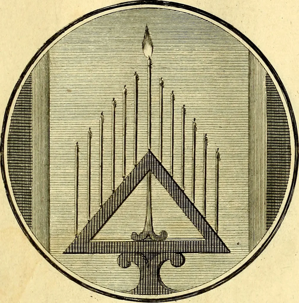 An illustration from Regvla emblematica sancti Benedicti, 1780, leaf 368
