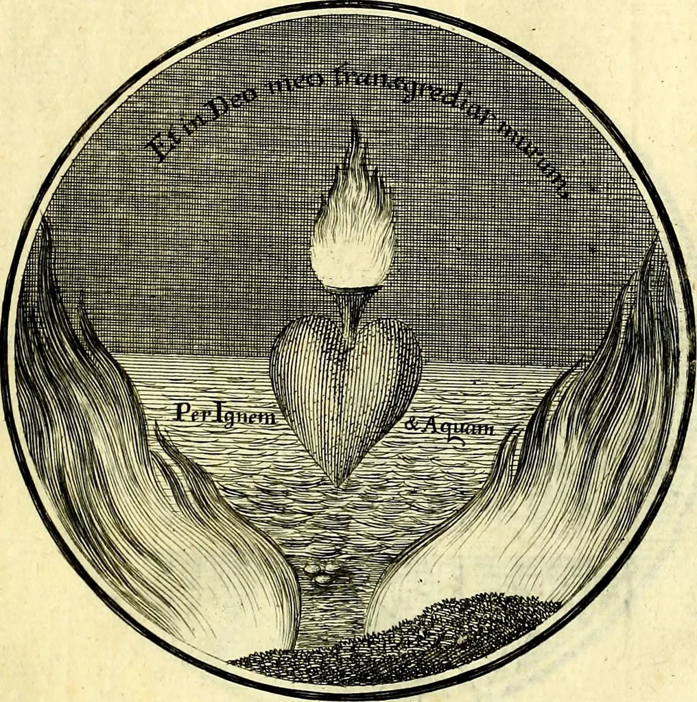 An illustration from Regvla emblematica sancti Benedicti, 1780, leaf 380